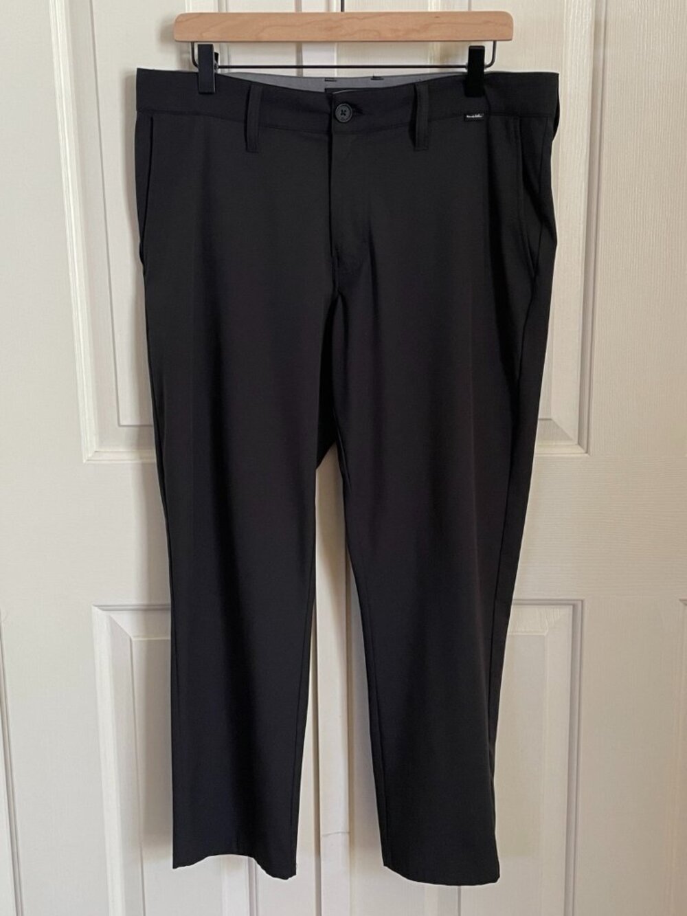 TravisMathew Black Micro Grid Golf Pants 35x26.5 Tailored